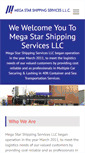 Mobile Screenshot of megastarshipping.com