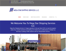 Tablet Screenshot of megastarshipping.com